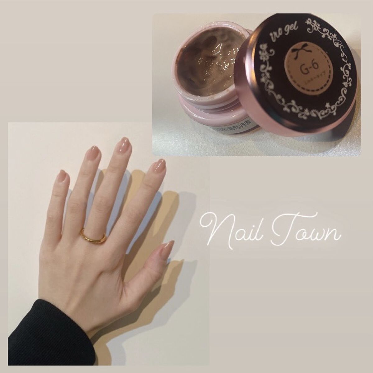 ミルキーカラー カラージェル G-6 ピンクアーモンド/irogel(イロジェル)/ジェルネイルを使ったクチコミ（1枚目）