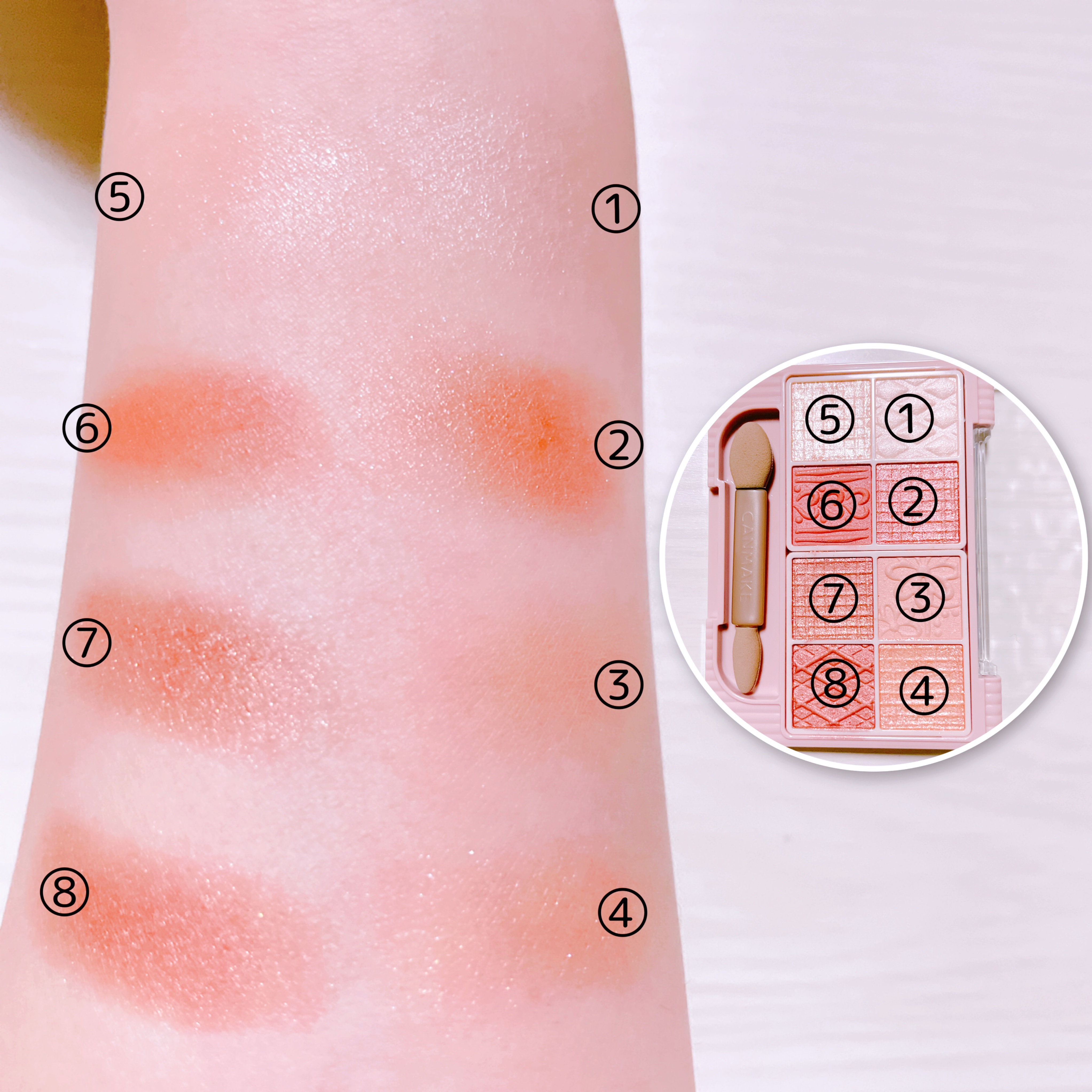 プティパレットアイズ/キャンメイク/パウダーアイシャドウを使ったクチコミ（3枚目）