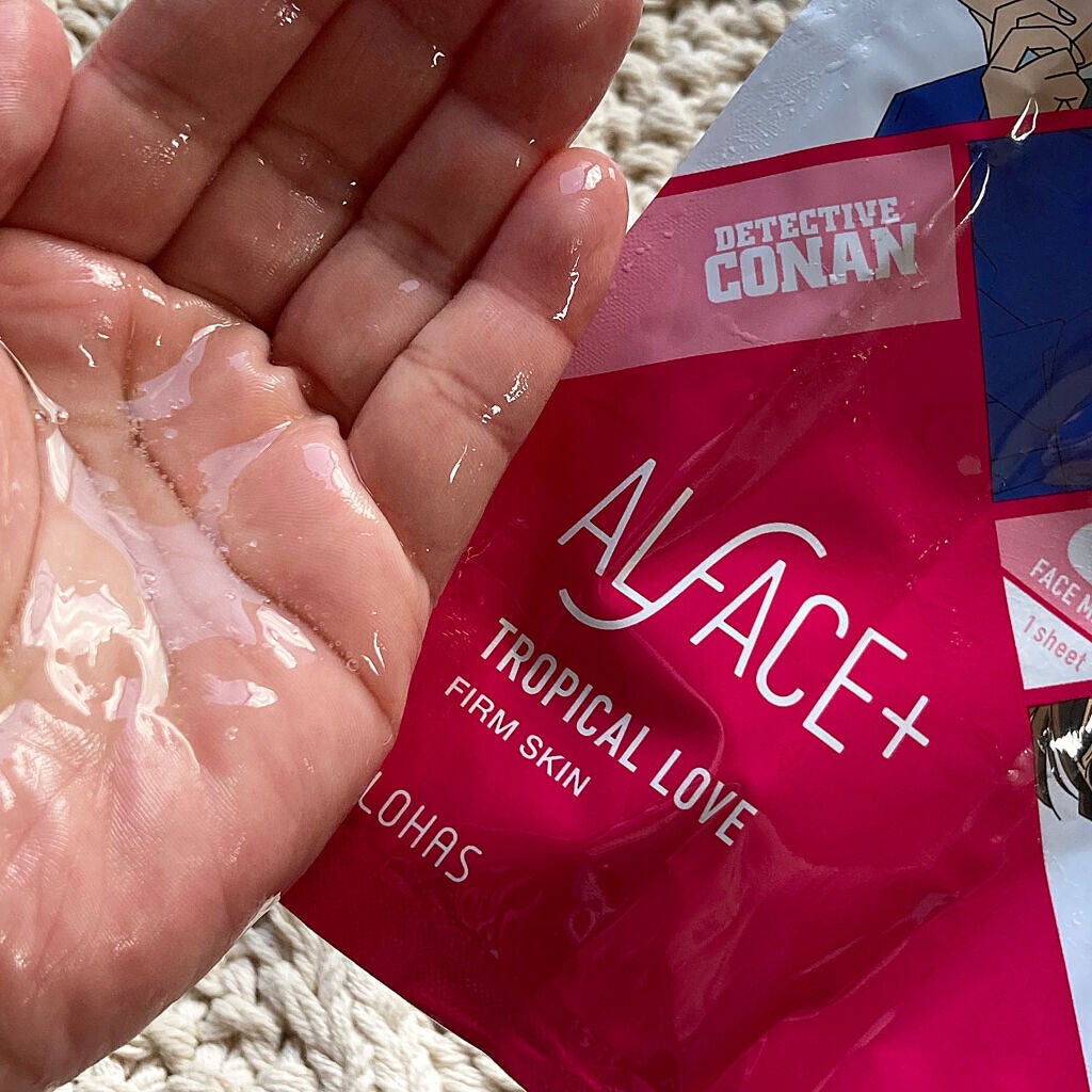 名探偵コナン×オルフェス 【新一&蘭】トロピカルラブ/ALFACE+/シートマスク・パックを使ったクチコミ(4枚目)