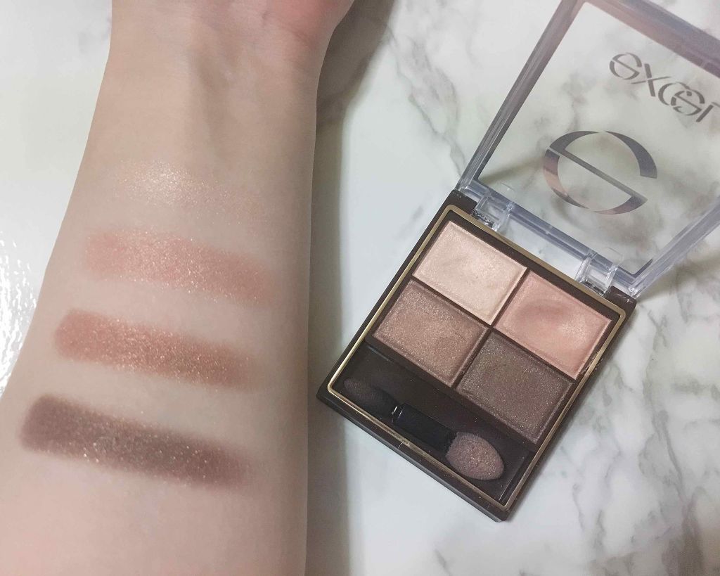 スキニーリッチシャドウ/excel/アイシャドウパレットを使ったクチコミ（3枚目）