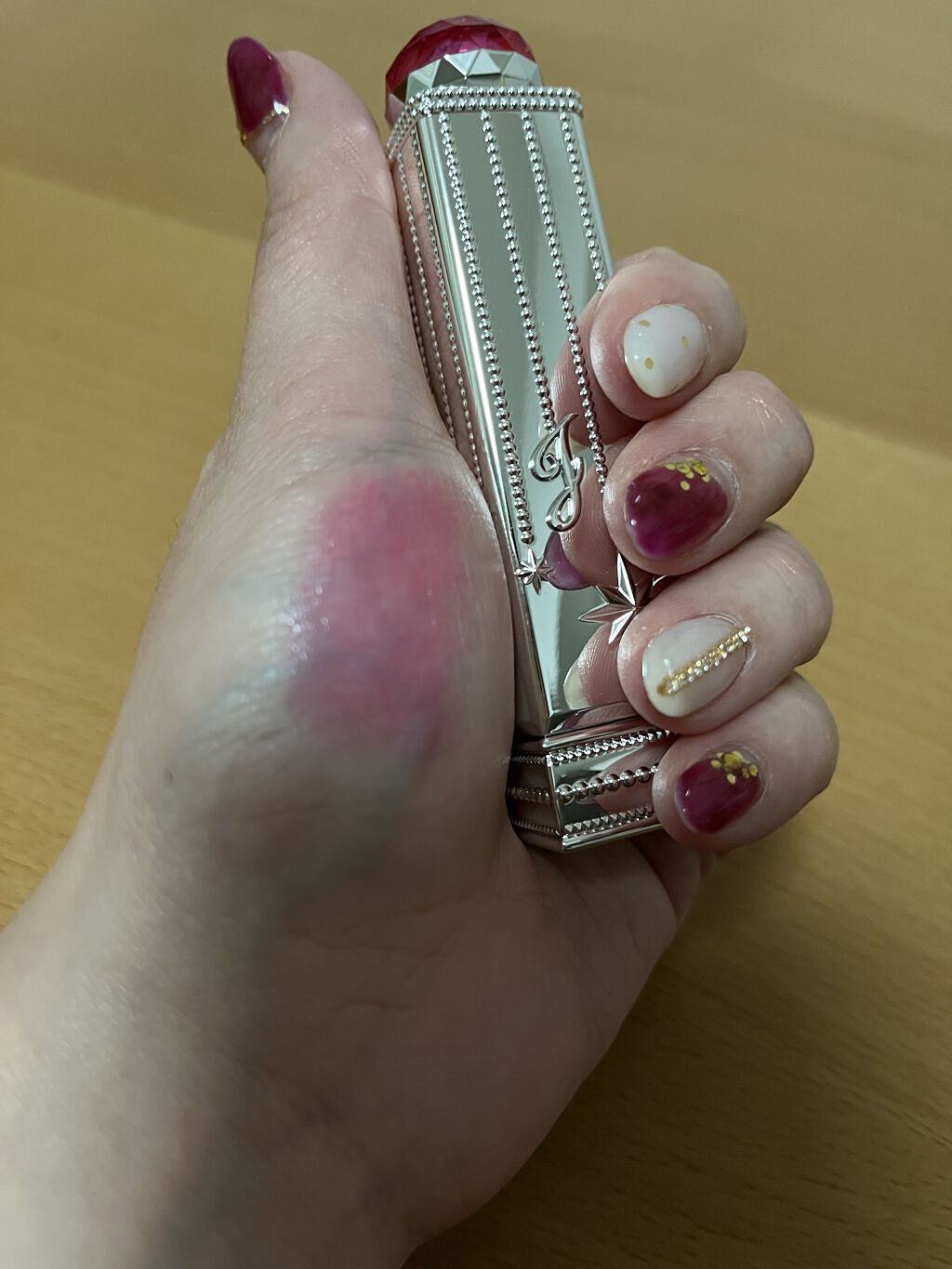 ラッキージェム マイリップス 03 alluring Aries＜牡羊座＞/JILL STUART/口紅を使ったクチコミ（3枚目）