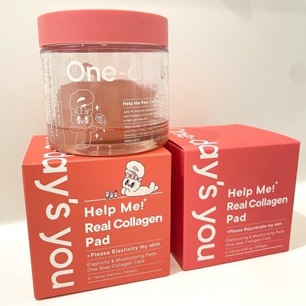 ヘルプミー! リアルコラーゲンパッド/One-day's you/トナーパッドを使ったクチコミ(1枚目)