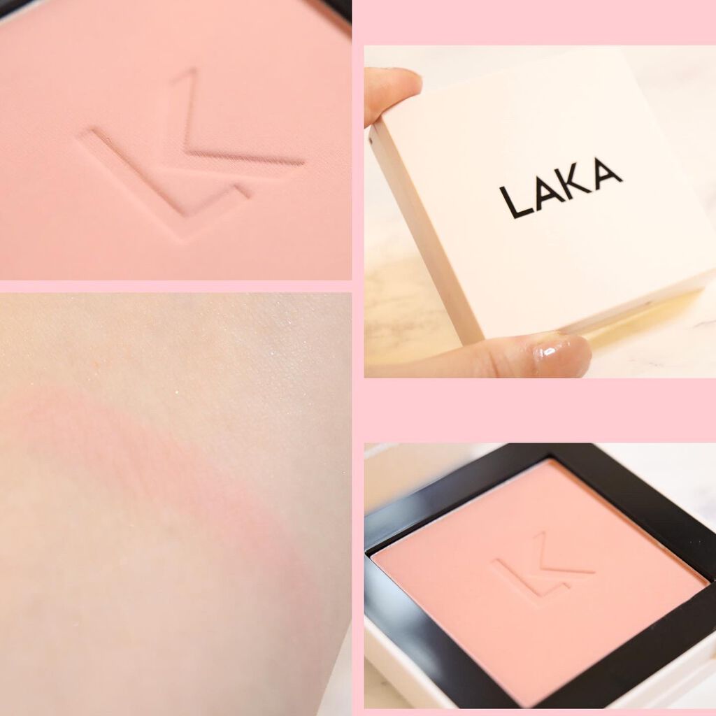 ジャストチーク/Laka/パウダーチークを使ったクチコミ(2枚目)