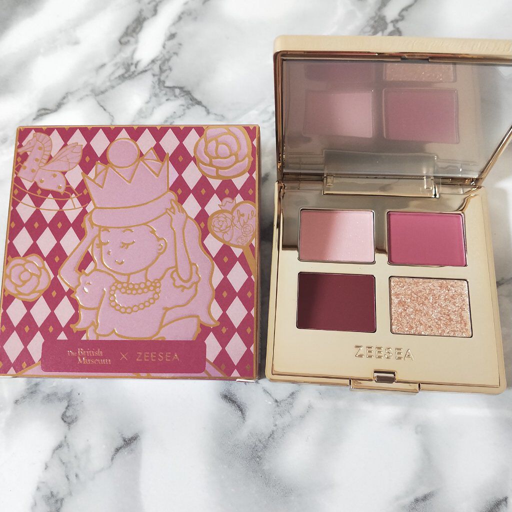 ドリームランドアイシャドウ ( 4シェード )/ZEESEA/アイシャドウパレットを使ったクチコミ（2枚目）