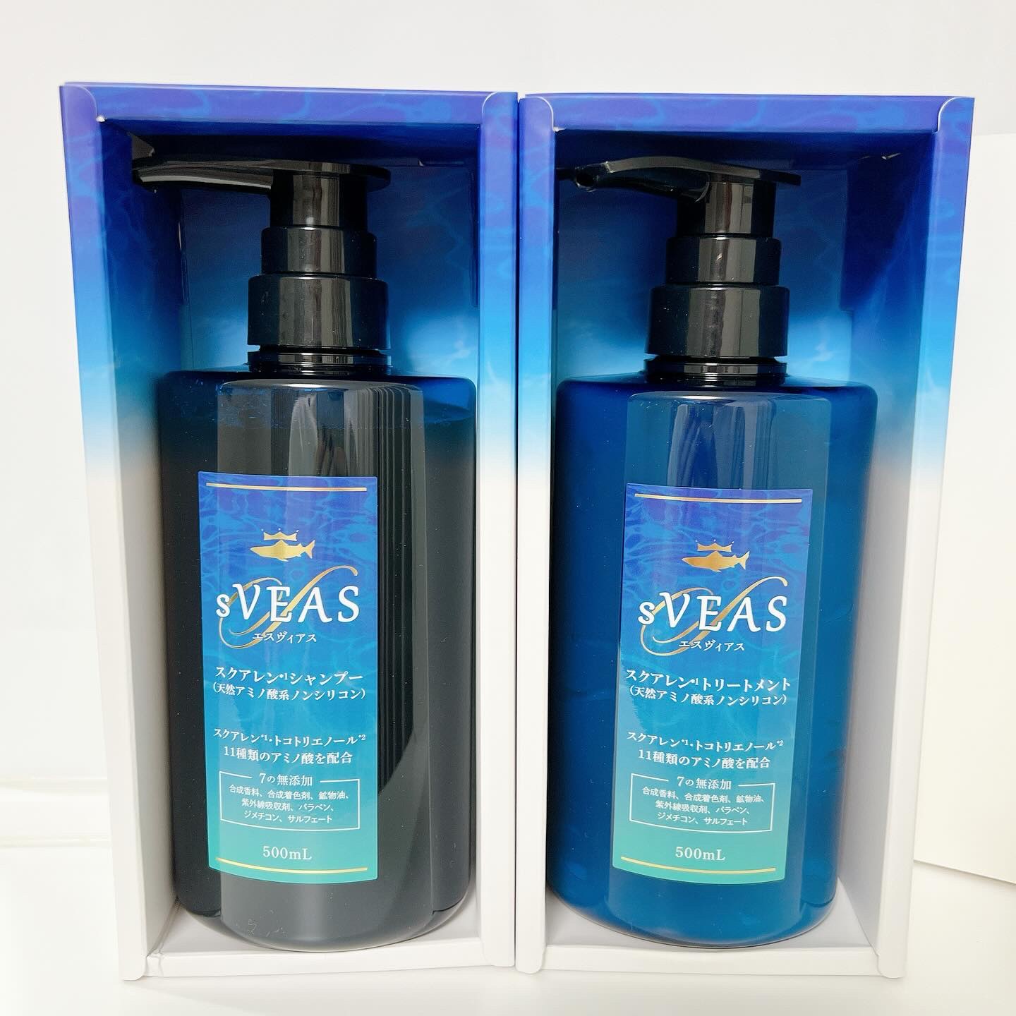 シャンプー (スクアレンシャンプー)／トリートメント (スクアレントリートメント) シャンプー 500ml/sVEAS/市販シャンプーを使ったクチコミ（3枚目）