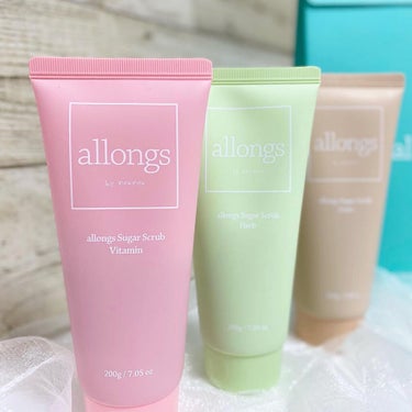 アロング シュガースクラブ ビタミンのクチコミ「♢ allongs SUGAR SCRUB ♢

角質ケアでしっとりお肌に
仕上がりに合わせた.....」（3枚目）