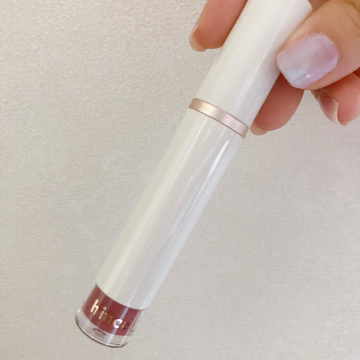 ムードインハンサーウォーターリキッドグロウ/hince/口紅を使ったクチコミ(1枚目)