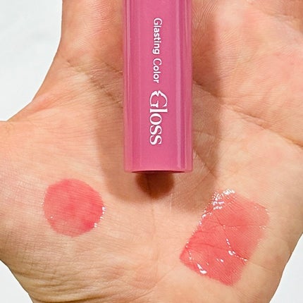 グラスティングカラーグロス 04 グレーピーウェイ(GRAPY WAY) /rom&nd/リップグロスを使ったクチコミ(2枚目)