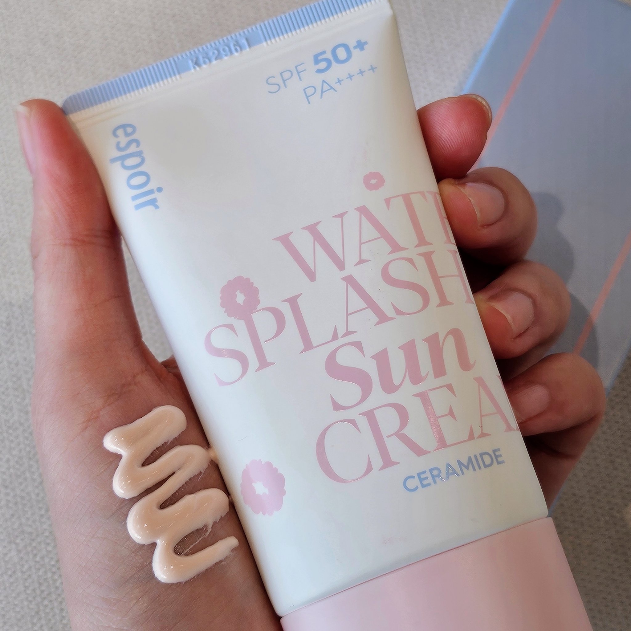 ウォータースプラッシュサンクリーム セラミド/espoir/日焼け止めクリームを使ったクチコミ（2枚目）
