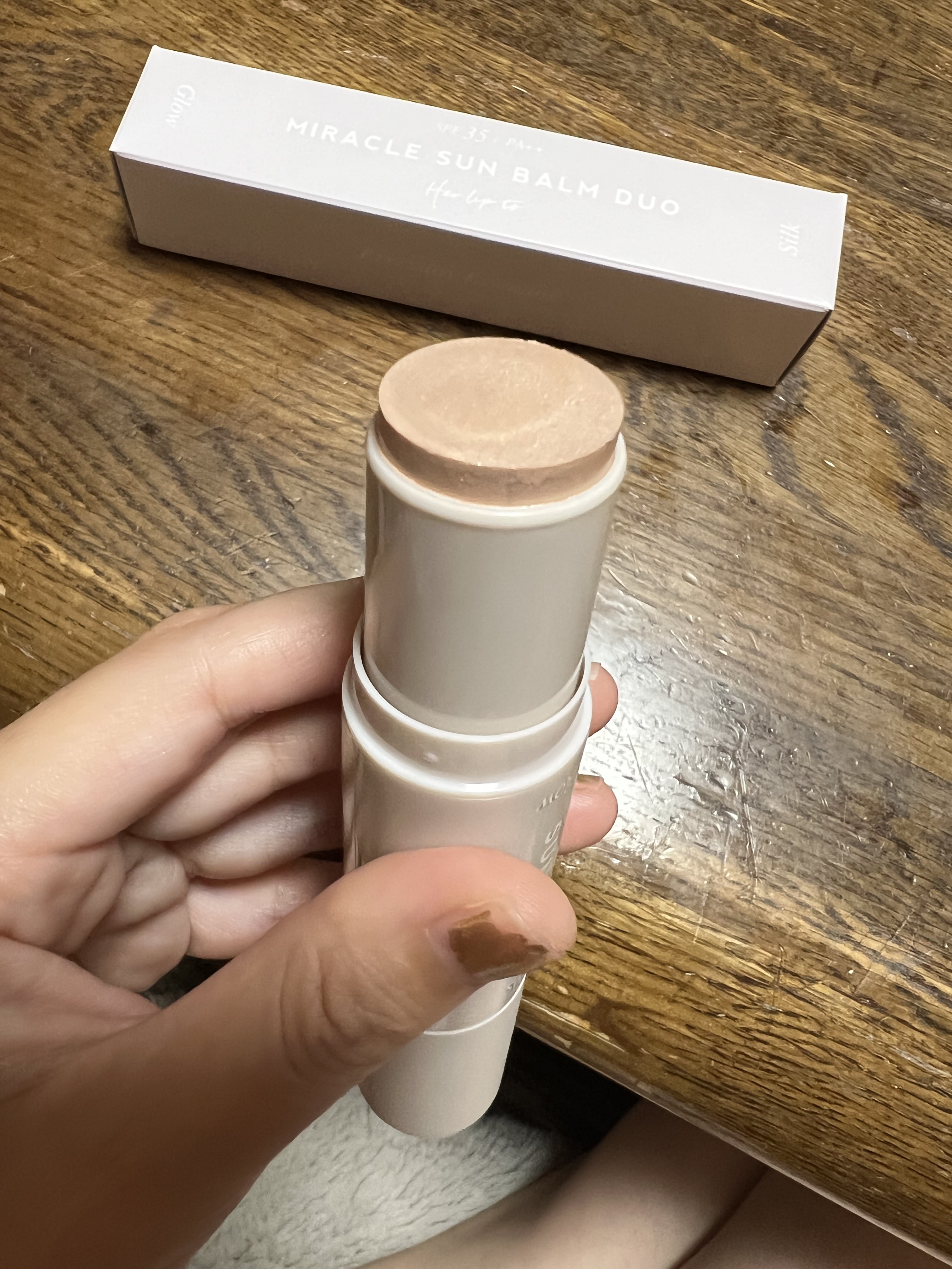 ミラクル サンバーム デュオ/Her lip to BEAUTY/日焼け止めスティックを使ったクチコミ（2枚目）