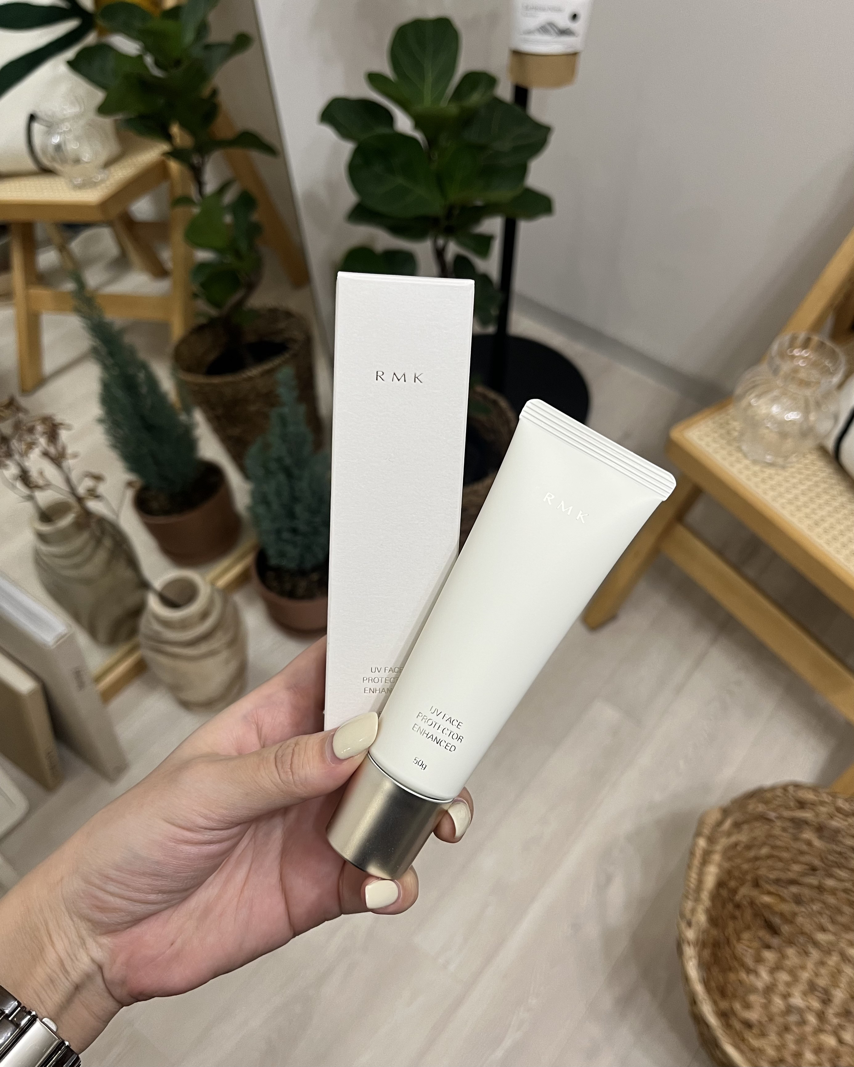 RMK UVフェイスプロテクター エンハンスト/RMK/日焼け止めクリームを使ったクチコミ（1枚目）