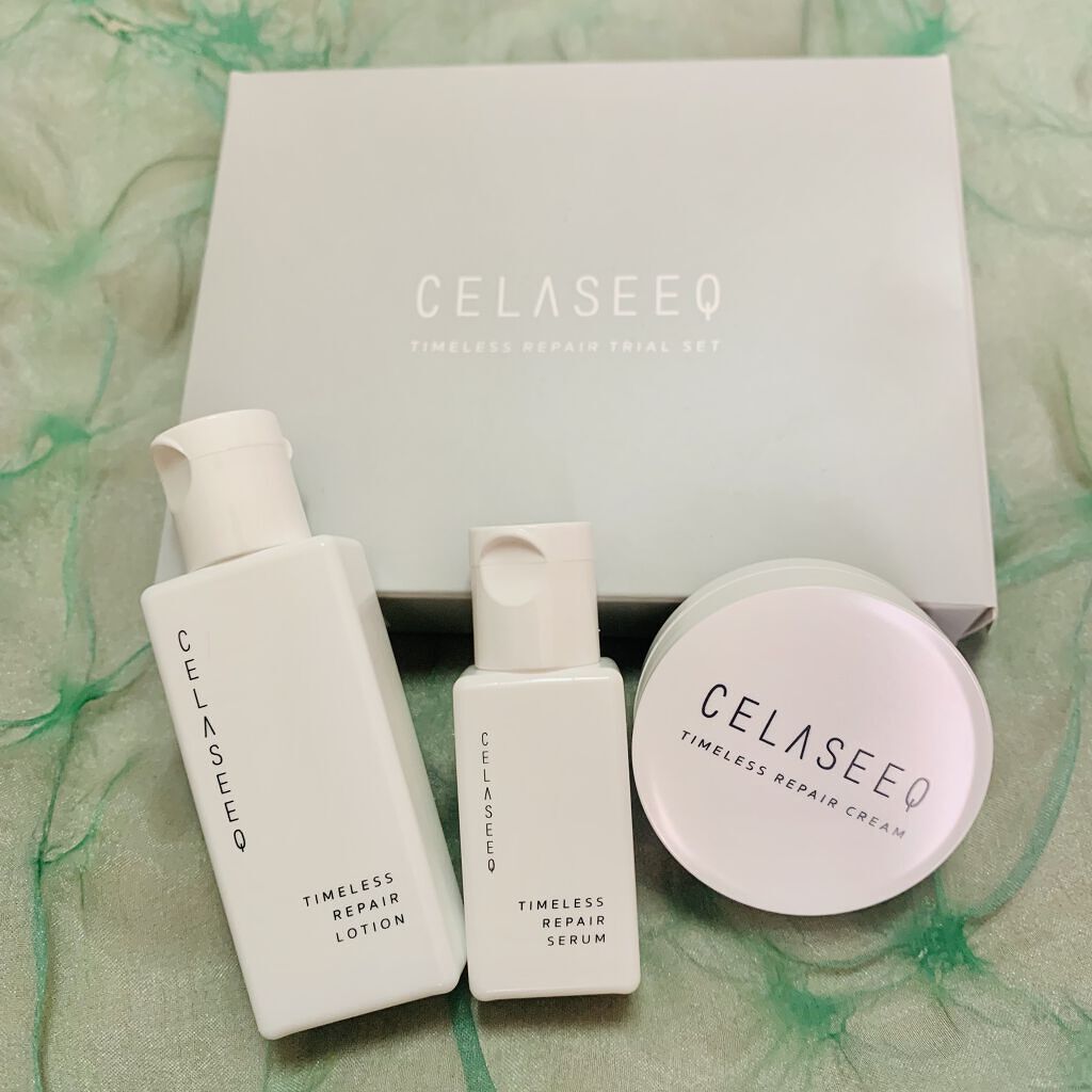 タイムレスリペア 未来肌おためしセット/CELASEEQ/スキンケアキットを使ったクチコミ（1枚目）