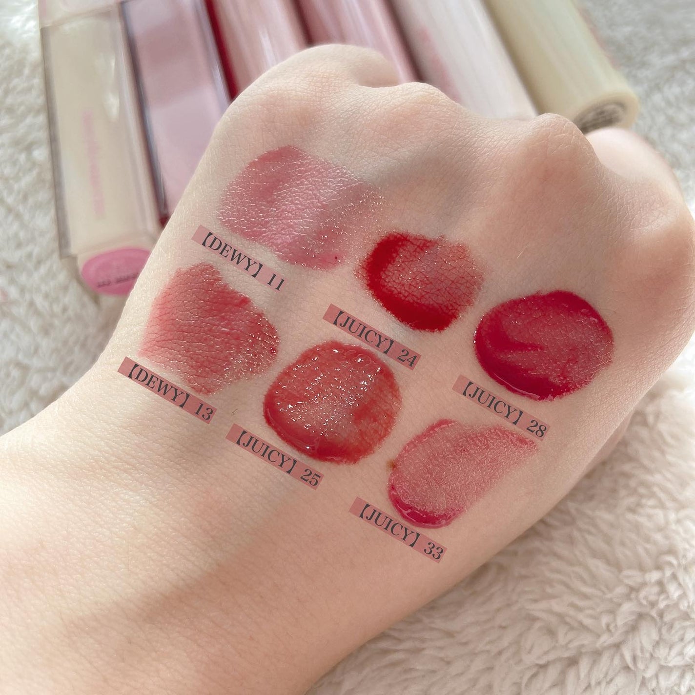 ジューシーラスティングティント/rom&nd/リップティントを使ったクチコミ(8枚目)