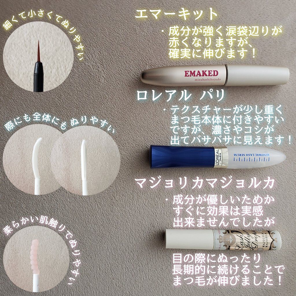 ラッシュ セラム/ロレアル パリ/まつげ美容液を使ったクチコミ(2枚目)