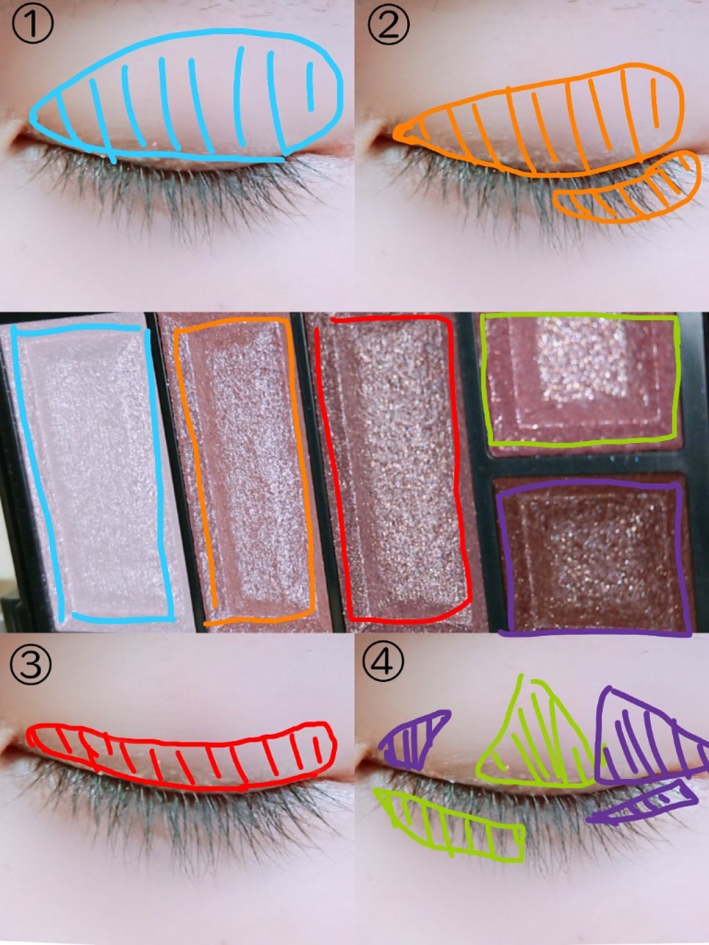 ショコラスウィート アイズ/リンメル ロンドン/アイシャドウパレットを使ったクチコミ（3枚目）