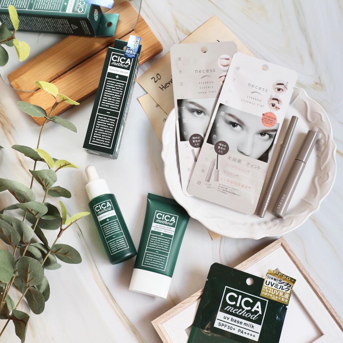 necess まゆ書き足し美容液ティント  グレーブラウン/コジット/眉ティントを使ったクチコミ（1枚目）