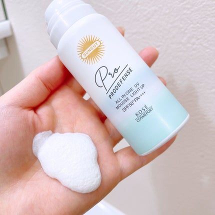 プロディフェンス オールインワンUV ムース(ライトアップ)/サンカット®/日焼け止めクリームを使ったクチコミ(4枚目)