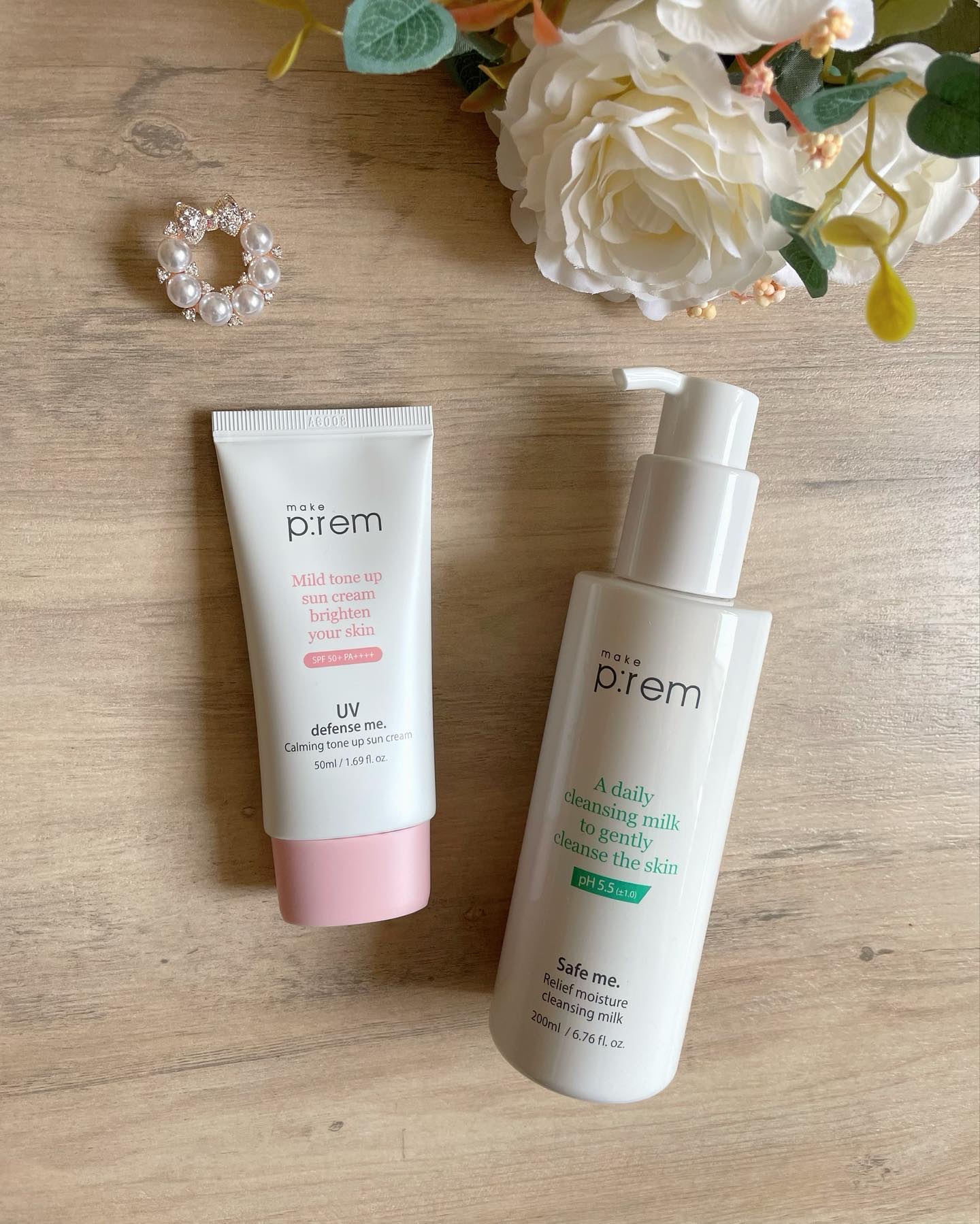 UVディフェンスミー カーミングトーンアップサンクリーム/make prem/日焼け止めクリームを使ったクチコミ（1枚目）