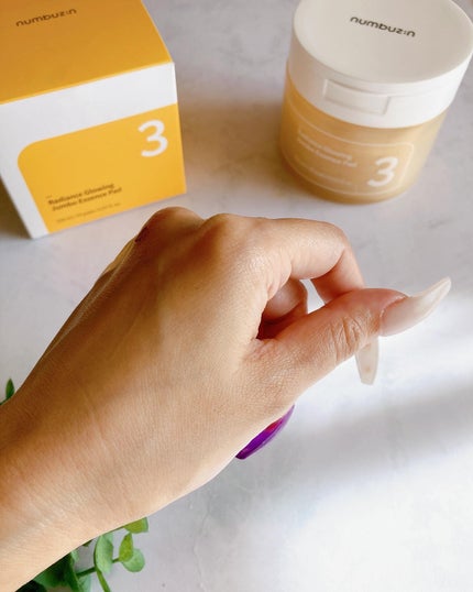 3番 うるツヤ発酵トナーパッド/numbuzin/トナーパッドを使ったクチコミ(8枚目)