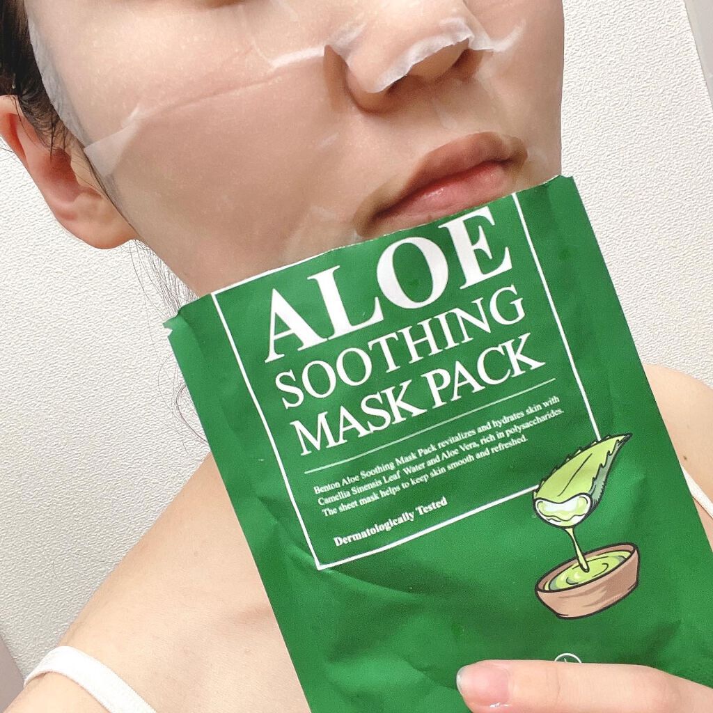 アロエスージングマスクパック/BENTON/シートマスク・パックを使ったクチコミ(4枚目)