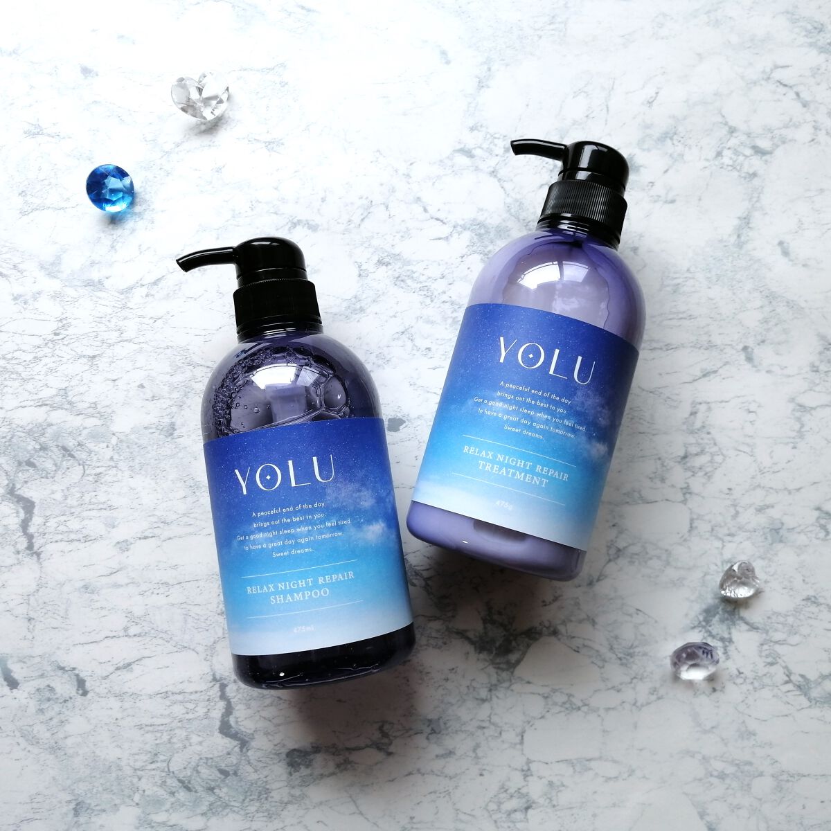 リラックスナイトリペア シャンプー/トリートメント/YOLU/市販シャンプーを使ったクチコミ(2枚目)