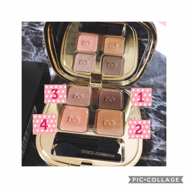 フェリンアイズ インテンスアイシャドウ クアッド/DOLCE&GABBANA BEAUTY/アイシャドウパレットを使ったクチコミ（2枚目）