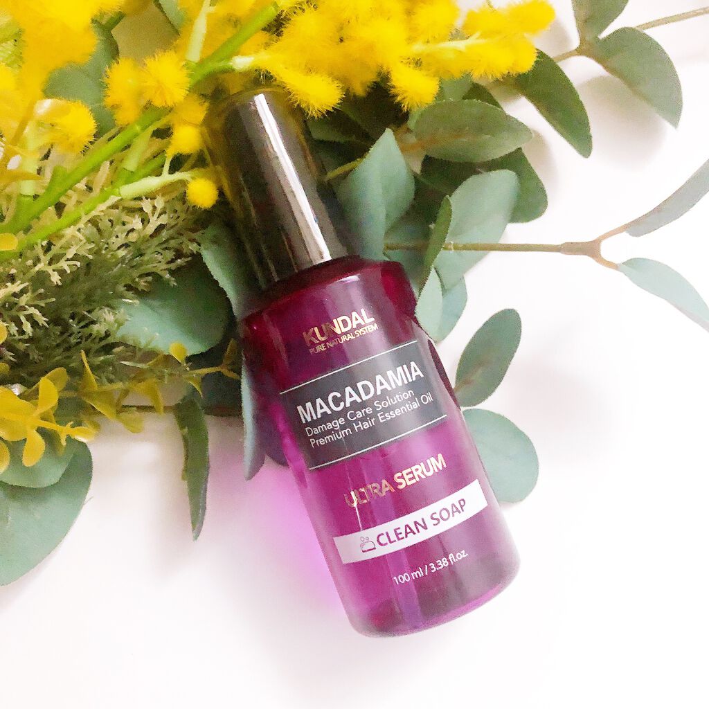 クンダル マカダミア ウルトラヘアセラム  クリーンソープ(Clean Soap)/KUNDAL/ヘアオイルを使ったクチコミ（1枚目）