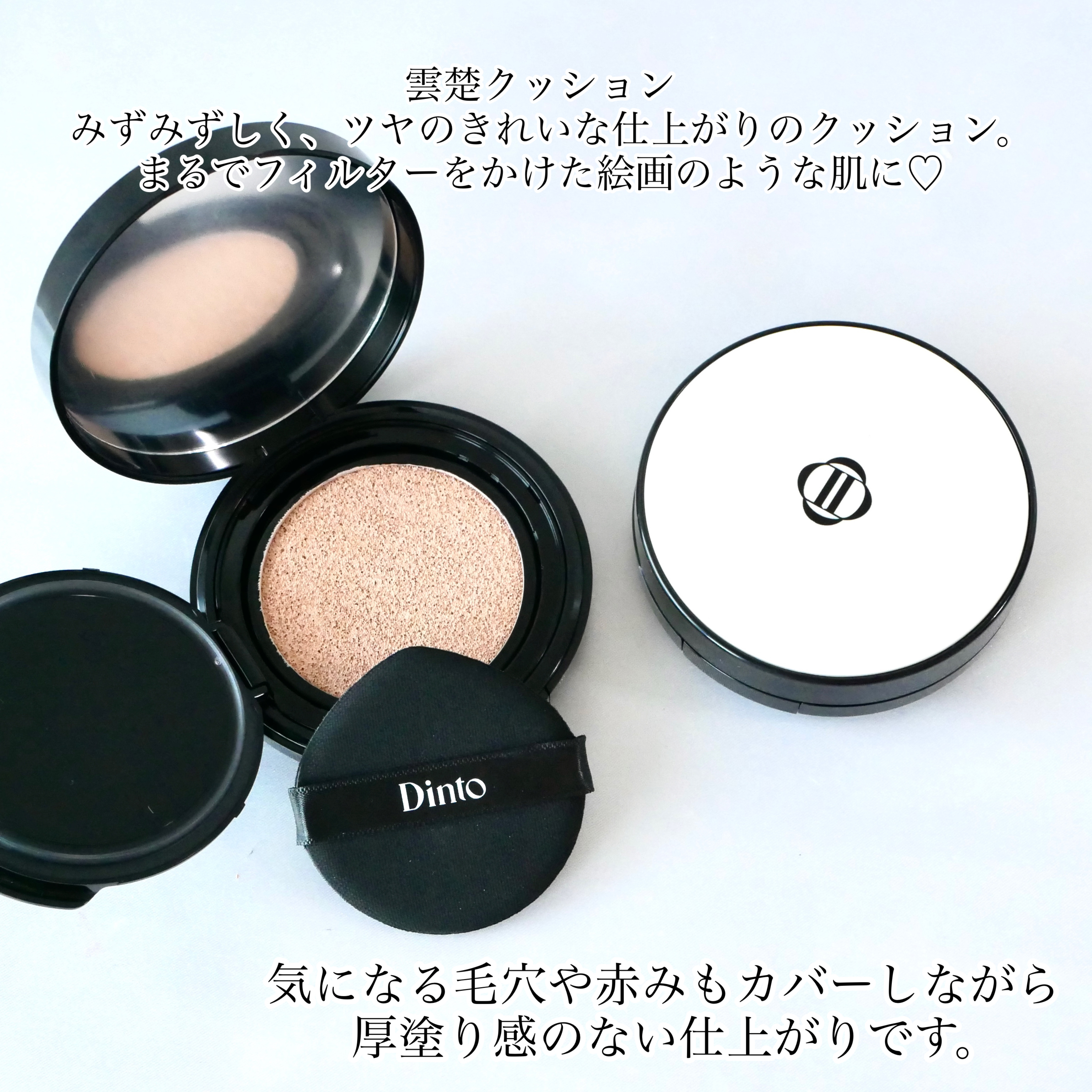 ブラーフィニッシュ雲楚クッション/Dinto/クッションファンデーションを使ったクチコミ（2枚目）
