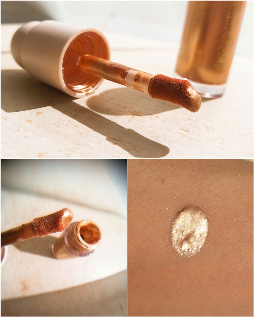 Positive Light Liquid Luminizer﻿/Rare Beauty/リキッドハイライトを使ったクチコミ（2枚目）