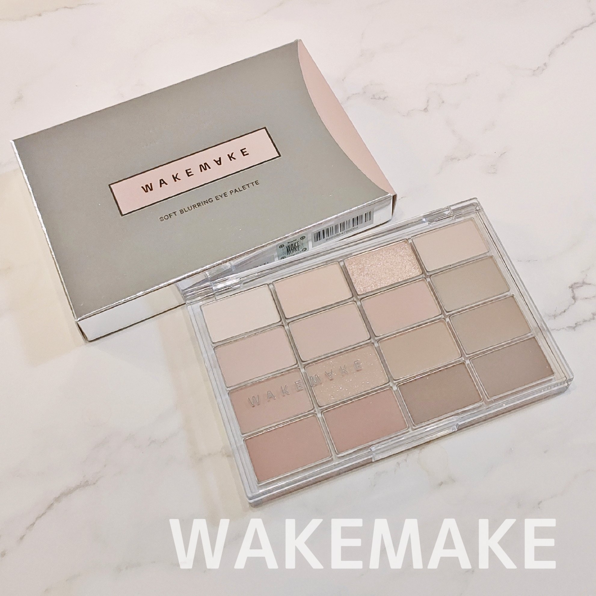 ソフトブラーリングアイパレット/wakemake/アイシャドウパレットを使ったクチコミ（3枚目）