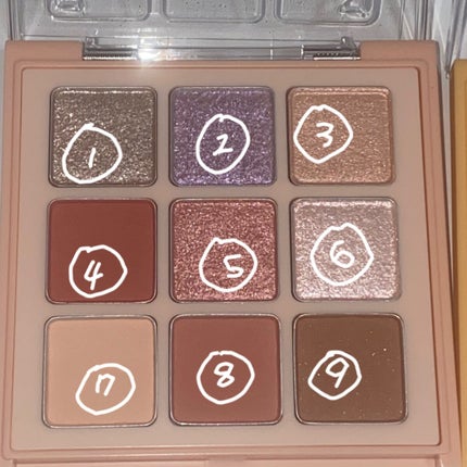 マテリアルカラーパレット/leur charme/アイシャドウパレットを使ったクチコミ(3枚目)