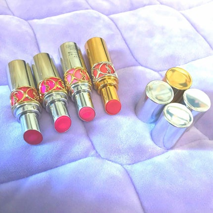 ルージュ ヴォリュプテ シャイン/YVES SAINT LAURENT BEAUTE/口紅を使ったクチコミ(2枚目)