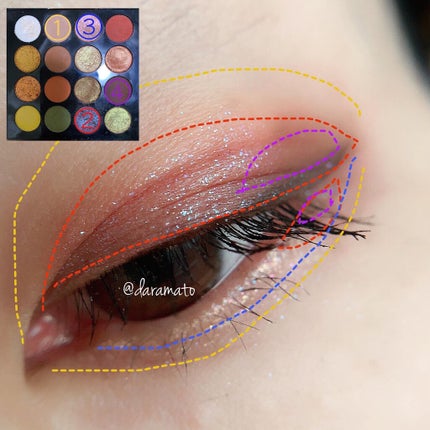 大英博物館 エジプトシリーズ アイシャドウパレット/ZEESEA/アイシャドウパレットを使ったクチコミ(4枚目)