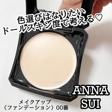 ANNA SUI メイクアップのクチコミ「ANNA SUI
アナ スイ
メイクアップファンデーション/00

この黒パケかわいくないです.....」（2枚目）