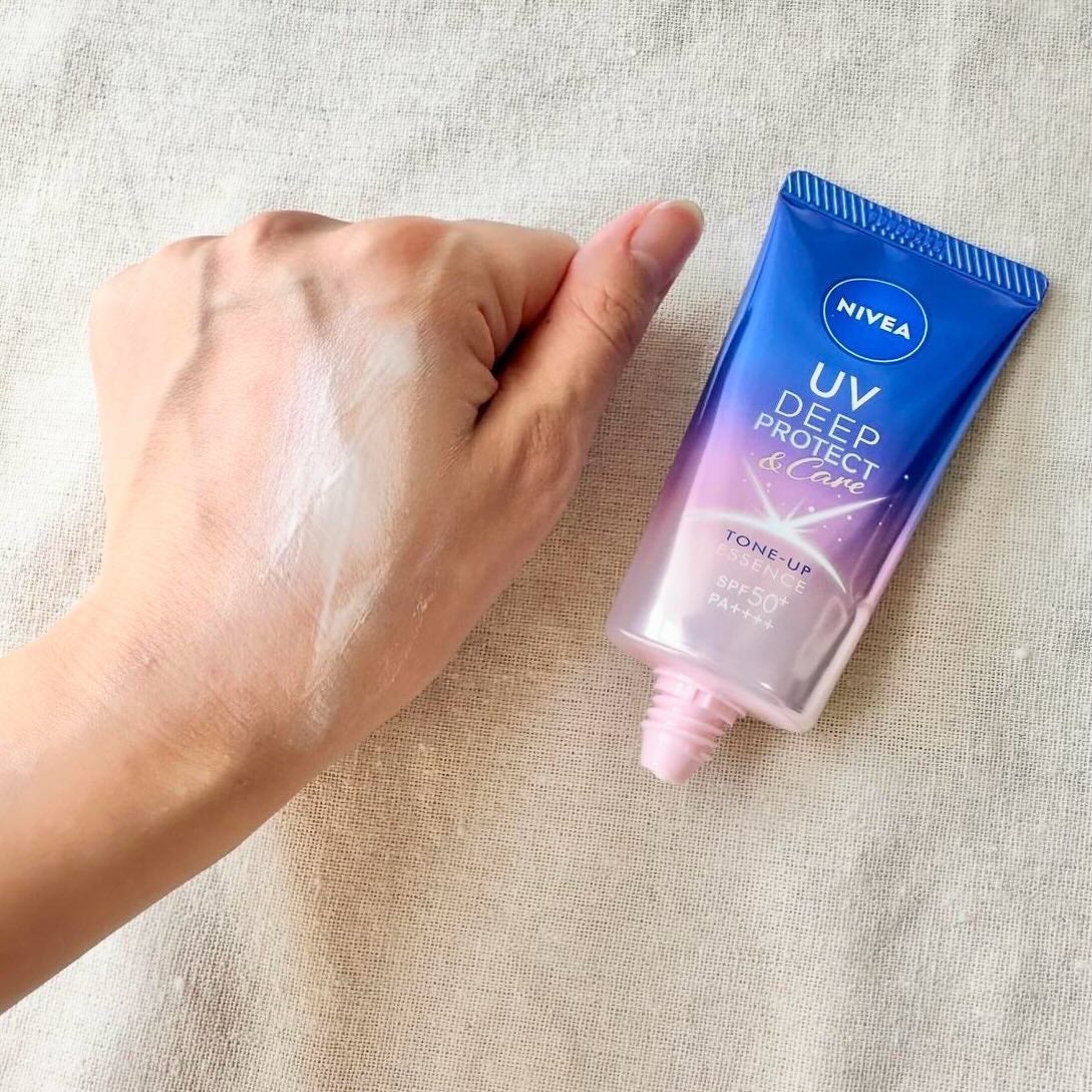 ニベアUV ディープ プロテクト&ケア トーンアップ エッセンス/ニベア/日焼け止めローションを使ったクチコミ(3枚目)