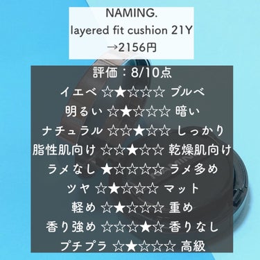 レイヤード カバーファンデーション 21Y/NAMING./リキッドファンデーションを使ったクチコミ（2枚目）