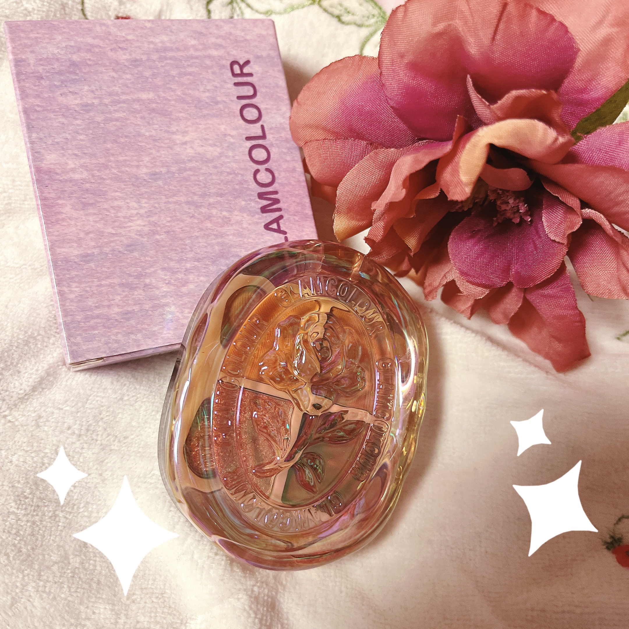 シーリングスタンプ風4色アイシャドウ/Glam Colour/アイシャドウパレットを使ったクチコミ（1枚目）