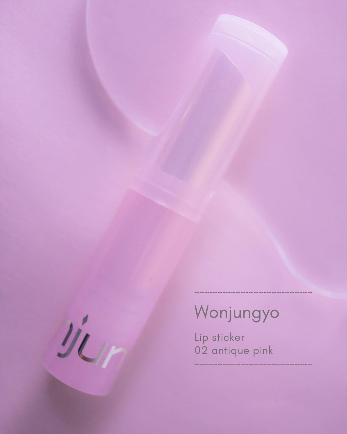 ウォンジョンヨ リップステッカー 02 アンティークピンク/Wonjungyo/口紅を使ったクチコミ（1枚目）