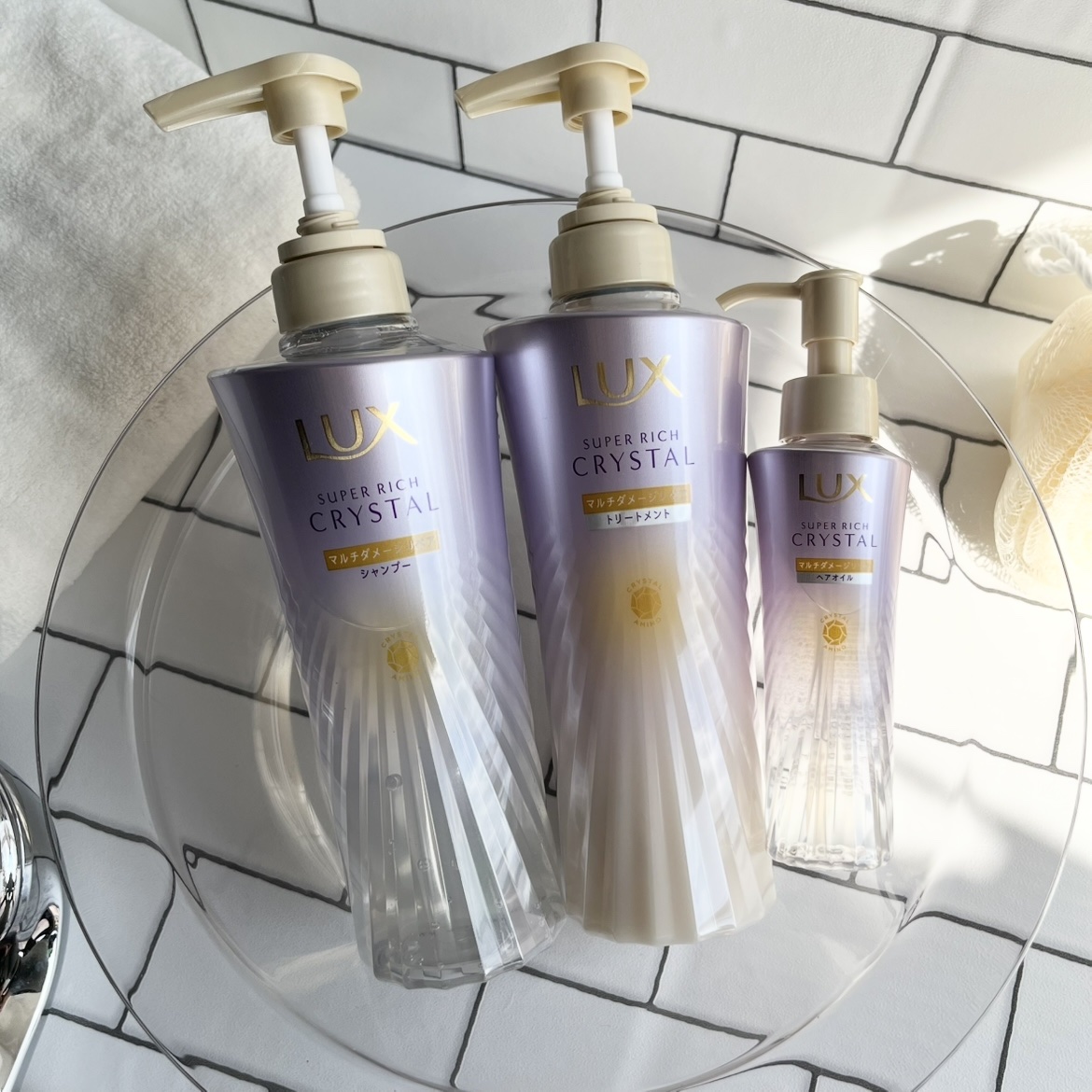 ラックス スーパーリッチクリスタル マルチダメージリペア ヘアオイル/LUX/ヘアオイルを使ったクチコミ（1枚目）