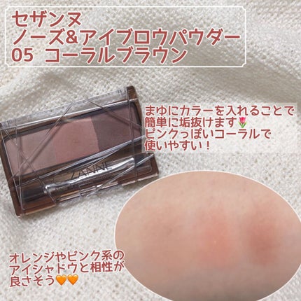 ノーズ&アイブロウパウダー/CEZANNE/パウダーアイブロウを使ったクチコミ(4枚目)