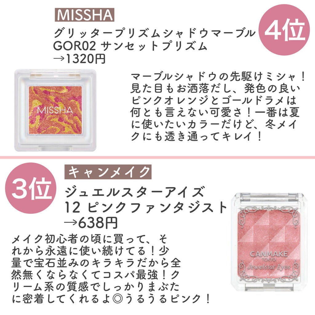 ジュエルスターアイズ/キャンメイク/ジェル・クリームアイシャドウを使ったクチコミ(5枚目)