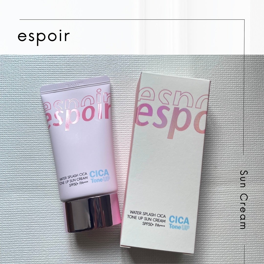 ウォータースプラッシュシカトーンアップクリーム/espoir/化粧下地を使ったクチコミ(1枚目)