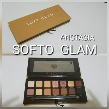 アナスタシア ビバリーヒルズ SOFT GLAM アイシャドウ パレットのクチコミ「●ANSTASIA BEVERLY  HILLS      SOFTO  GLAM スウォッチ.....」（1枚目）