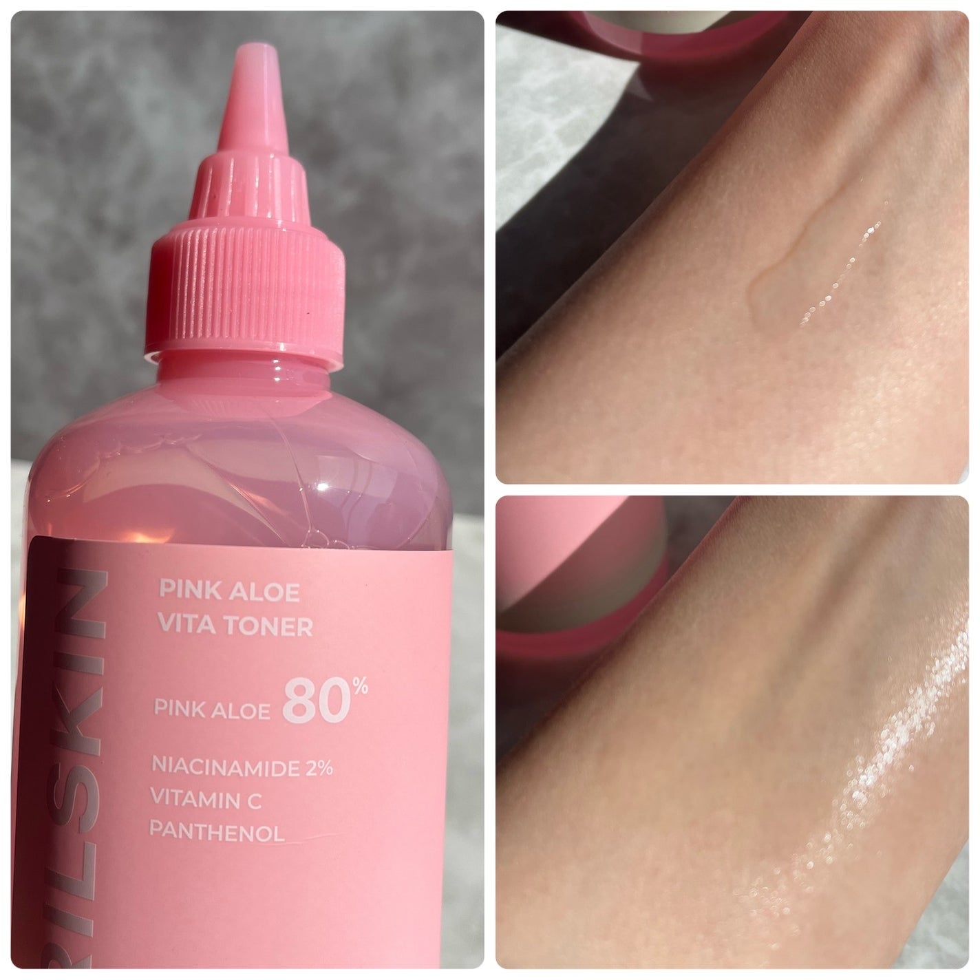 ピンクアロエビタトナー/APRILSKIN/化粧水を使ったクチコミ(2枚目)