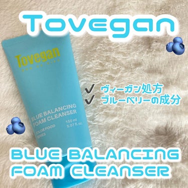 カラーフードシリーズブルーバランシングフォームクレンザー/Tovegan/洗顔フォームを使ったクチコミ（1枚目）
