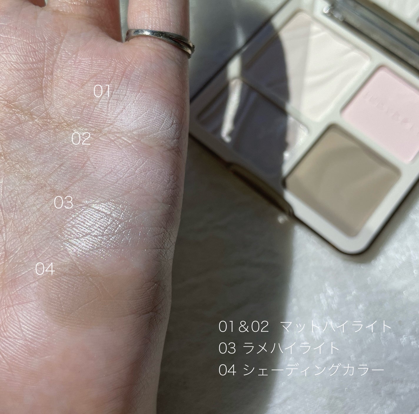 JUDYDOLL メリハリマスターパレット/JUDYDOLL/パウダーハイライトを使ったクチコミ(3枚目)