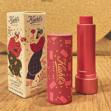 キールズ バタースティック リップ トリートメント ホリデイ限定エディション ローズ/Kiehl's/リップケア・リップクリームを使ったクチコミ（3枚目）