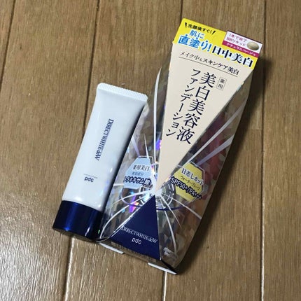 ダイレクトホワイトdeW 美白ファンデーション/pdc/化粧下地を使ったクチコミ(1枚目)