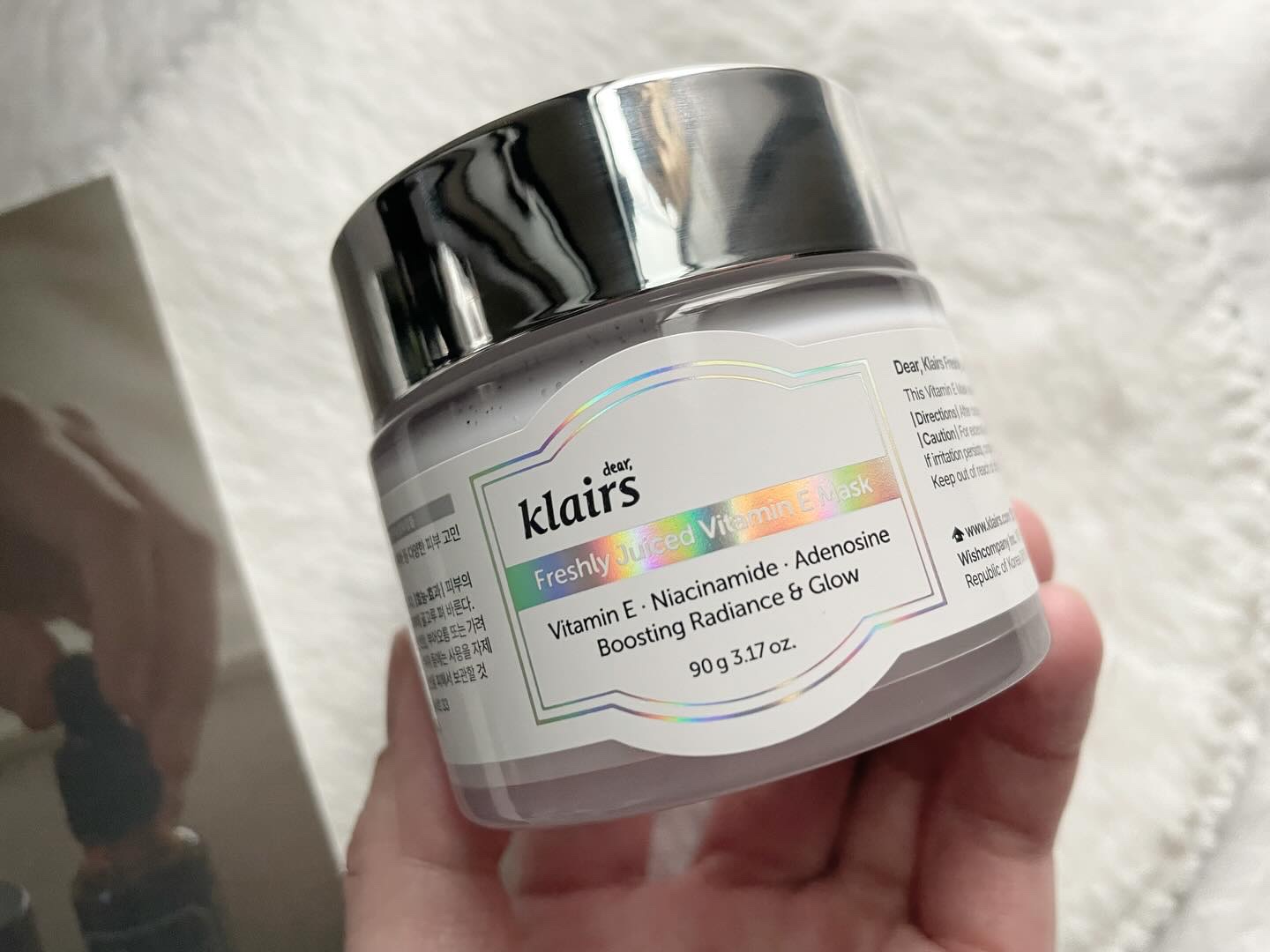 フレッシュリージュースドビタミンEマスク(90g)/Klairs/フェイスクリームを使ったクチコミ（2枚目）