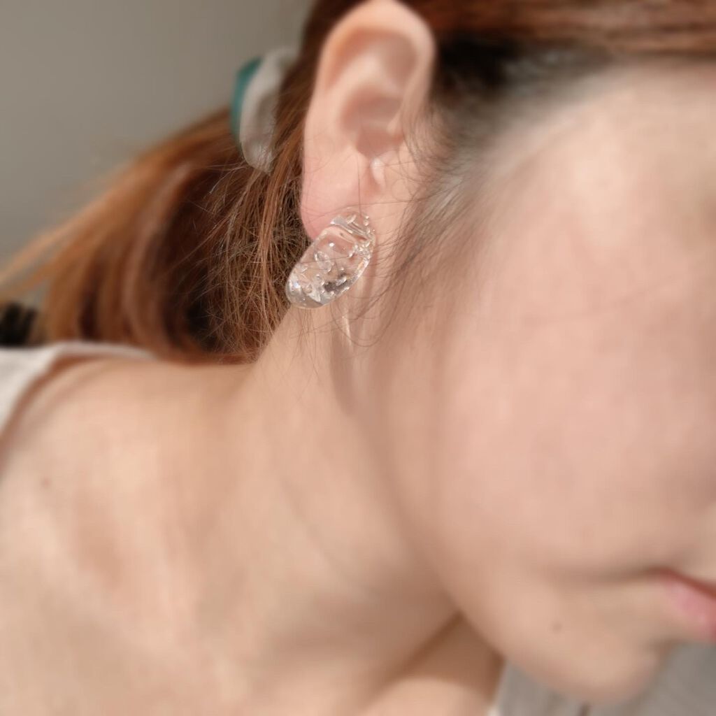 saaa on LIPS 「.ガラスアクセサリー❁⃘*.゚マスクしてる分耳元をキラキラさせ..」(5枚目)